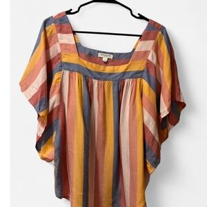 Women’s Striped Multicolor Women's Top Large Beachlunchlounge